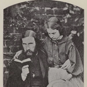 George Macdonald and his Daughter Lily (b / w photo)