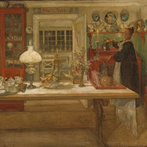 Getting Ready for a Game, 1901 (oil on canvas)