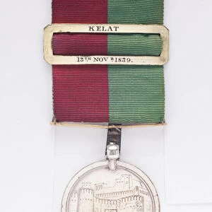 Ghuznee Medal awarded to Sergeant Major John Wing, 17th (The Leicestershire) Regiment of Foot, 1839 (metal)