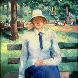Girl Without Work, 1918-19 (oil on canvas)