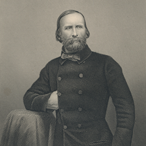 Giuseppe Garibaldi, engraved by D. J Pound (engraving)