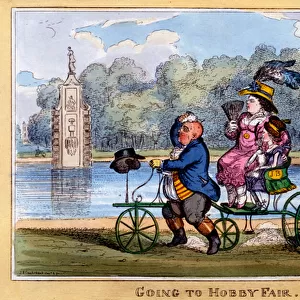 Going to Hobby Fair, 1835 (hand-coloured engraving)