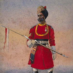 Governors Bodyguard, Madras, Madrasi Musalman, illustration for