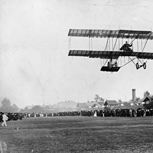Grahame White flying his machine from the Ranelagh Club