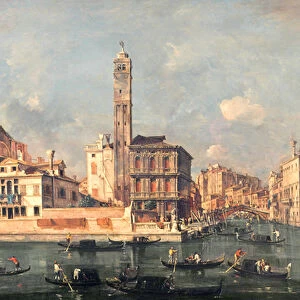 Grand Canal: San Geremia and the Entrance to the Canneregio (oil on canvas)