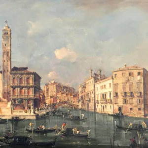 Grand Canal: San Geremia and the Entrance to the Canneregio (oil on canvas)