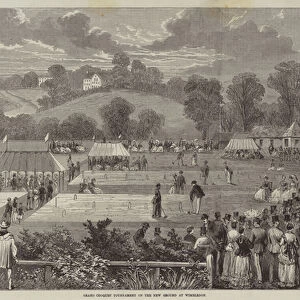 Grand Croquet Tournament on the New Ground at Wimbledon (engraving)