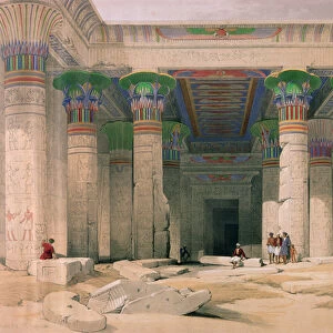 Grand Portico of the Temple of Philae, Nubia, from Egypt and Nubia, engraved