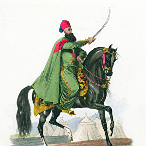 The Grand Vizier, 1829 (coloured engraving)