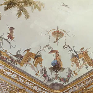 The Grande Singerie, detail, c. 1735 (mural)