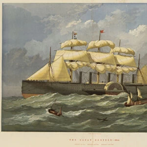 The Great Eastern, Afloat (colour litho)