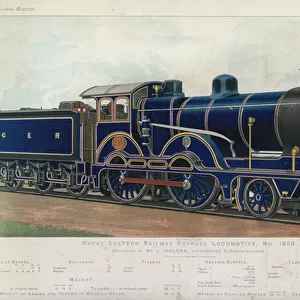 Great Eastern Railway Express Locomotive (colour litho)