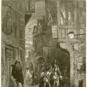 The Great Plague: Scenes in the Streets of London (engraving)