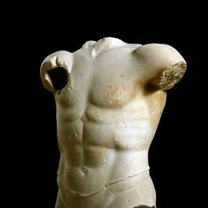 Greek Art: "Archers torso"Marble sculpture from