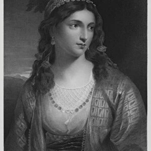 A Greek Girl, from the picture in the Vernon Gallery (engraving)