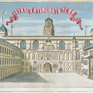 Guildhall, from A Book of the Prospects of the Remarkable Places in and about