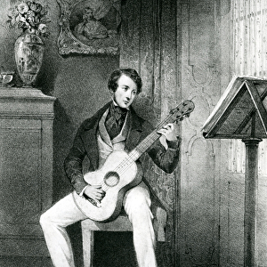 The Guitar player (lithograph)