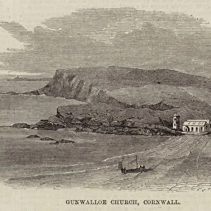 Gunwalloe Church, Cornwall (engraving)