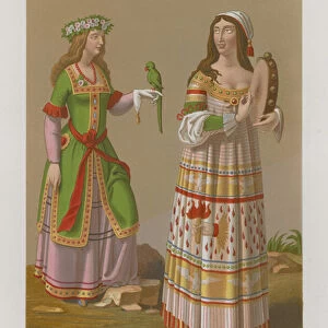 Gypsy and Bohemian women (chromolitho)