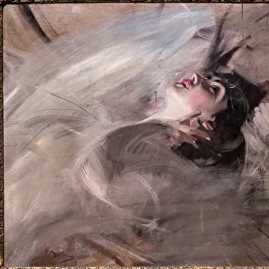 Half Length of Young Woman lying down, 1901 (oil on canvas)