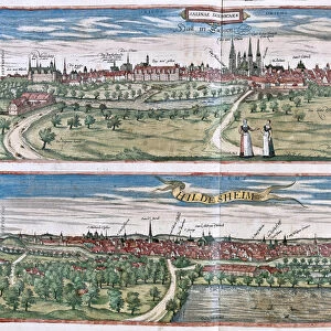 Halle (Saale), Germany (engraving, 1598)