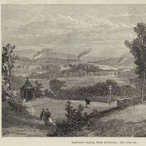 Hamilton Palace, from Bothwell (engraving)