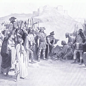 Hannibal meeting the Gallic chiefs (litho)