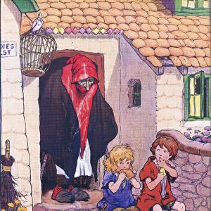 Hansel, Gretel and the witch, from Hansel and Gretel published by Blackie & Son Limited