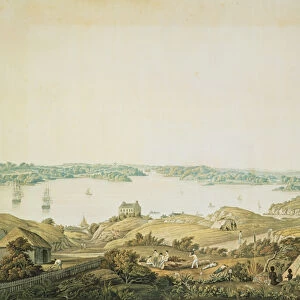 Part of the harbour of Port Jackson and the country between Sydney and the Blue Mountains