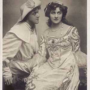 Harcourt WIlliams and Margaret Halstan as Romeo and Juliet (b / w photo)