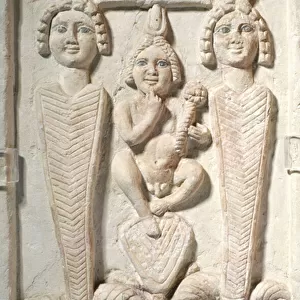 Harpocrates on Lotus, Coptic (limestone)