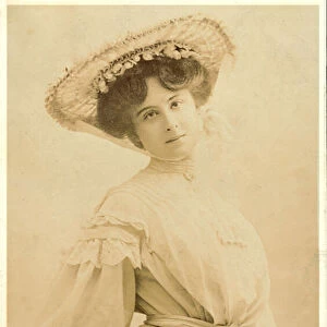 Hazel Thompson, English stage actress (b / w photo)