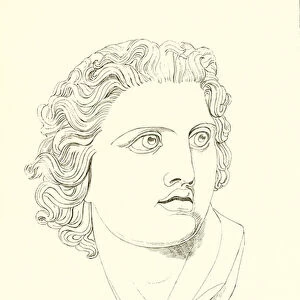 Head, displaying manly vigour and heroic resolution (engraving)