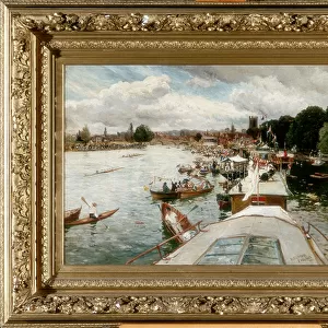 Henley Regatta, 1881 (oil on canvas)