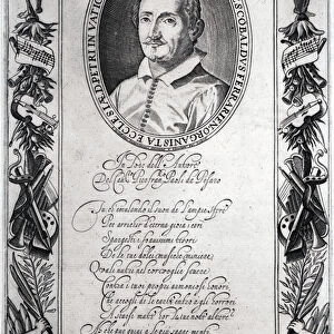 Hieronymus Frescobaldi, engraved by Christian Sas (engraving)