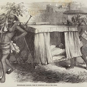 Hindostanee Dhoolie, used by Hospitals and in the Field (engraving)