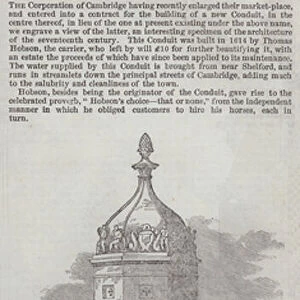Hobsons Conduit, Cambridge (engraving)