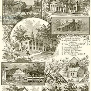 Homes and Birthplaces of Great Americans (engraving)