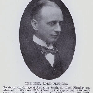 The Hon Lord Fleming (b / w photo)
