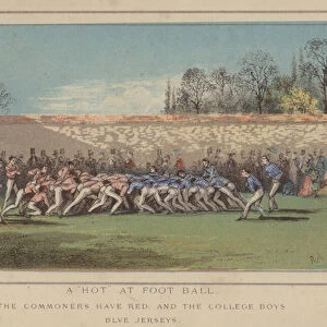 A "Hot"at Foot Ball (colour litho)