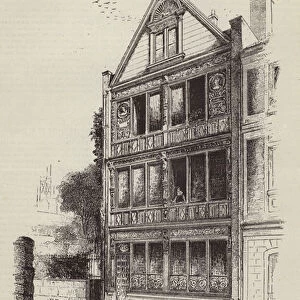 Hotel, Rue Fortuny, a Paris (engraving)