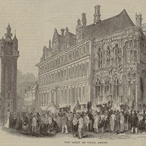 The Hotel de Ville, Ghent (engraving)