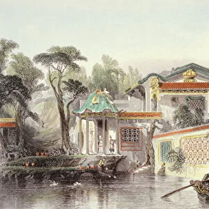 House of Conseequa, a Chinese Merchant, in the Suburbs of Canton
