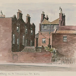 Houses backing onto Ironmonger Street, London (w / c on paper)