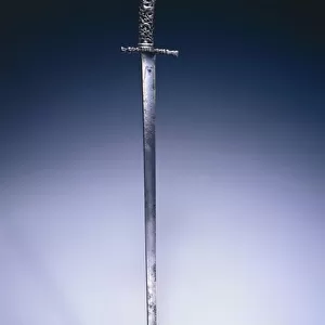 Hunting sword c. 1760-70 (steel with cast-iron hilt)