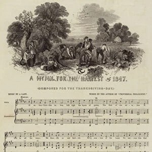 A Hymn for the Harvest of 1847 (engraving)