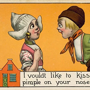 I would like to kiss dot pimple on your nose yet (colour litho)