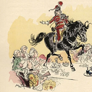 Illustration by Albert Robida in "History and Adventures of the Baron de
