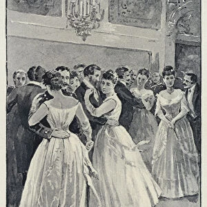 Illustration for Anna Karenina: Kitty at the ball (litho)