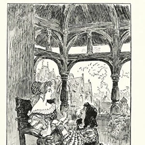 Illustration for Balzacs Contes Drolatiques (litho)